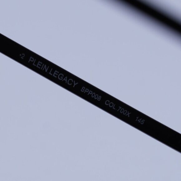 Philipp Plein SPP008M 700X Sunglasses Black Aviator Frame, Grey Lenses - Picture 6 of 10